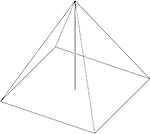 пирамида, чертежи многогранников, многогранники, геометрия, стереометрия